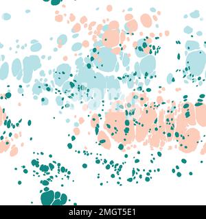 Nahtlose Muster mit farbigen Punkten. Ebru Art. Stock Vektor