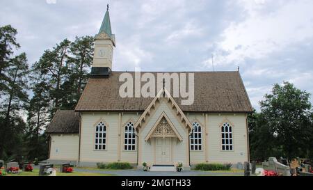 Jokioisten kirkko, 1631, Carl Albert Edelfelt 1862, Jokioinen Stockfoto