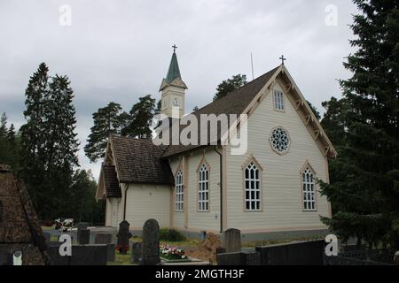 Jokioisten kirkko, 1631, Carl Albert Edelfelt 1862, Jokioinen Stockfoto