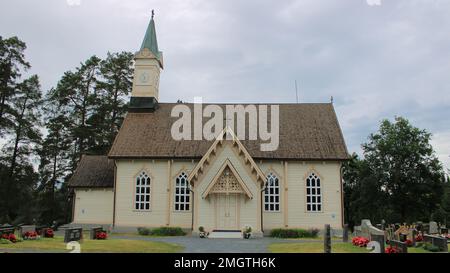 Jokioisten kirkko, 1631, Carl Albert Edelfelt 1862, Jokioinen Stockfoto