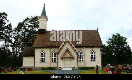 Jokioisten kirkko, 1631, Carl Albert Edelfelt 1862, Jokioinen Stockfoto