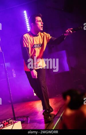 Mailand Italien. 25. Januar 2023 Die amerikanische Band WALLOWS tritt live auf der Bühne des Magazzini Generali während der „Tell me that IT's over Tour“ auf. Stockfoto
