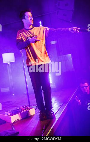 Mailand Italien. 25. Januar 2023 Die amerikanische Band WALLOWS tritt live auf der Bühne des Magazzini Generali während der „Tell me that IT's over Tour“ auf. Stockfoto