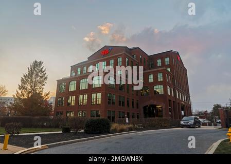 Mittelatlantische Firmenbüros, Wilmingtons Riverfront, Wilmington, Delaware, USA Stockfoto