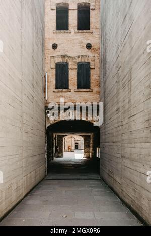 Vernichtungslager der Risiera di San Sabba. Triest. Italien. Ein ehemaliges konzentrationslager der nazis. Gedenktag. Stockfoto