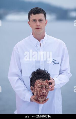 Gerardmer, Frankreich. 26. Januar 2023. Finnegan Oldfield nimmt am 26. Januar 2023 an der Jury Photocall während des Gerardmer International Fantastic Film Festival 30. in Gerardmer, Frankreich, Teil. Foto: Aurore Marechal/ABACAPRESS.COM Kredit: Abaca Press/Alamy Live News Stockfoto