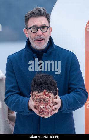 Gerardmer, Frankreich. 26. Januar 2023. Michel Hazanavicius nimmt am 26. Januar 2023 an der Fotokonferenz der Jury während des 30. Internationalen Gerardmer Fantastic Film Festivals in Gerardmer, Frankreich, Teil. Foto: Aurore Marechal/ABACAPRESS.COM Kredit: Abaca Press/Alamy Live News Stockfoto