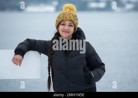 Gerardmer, Frankreich. 26. Januar 2023. Catherine Ringer nimmt am 26. Januar 2023 an der Jury Photocall während des 30. Gerardmer International Fantastic Film Festivals in Gerardmer, Frankreich, Teil. Foto: Aurore Marechal/ABACAPRESS.COM Kredit: Abaca Press/Alamy Live News Stockfoto