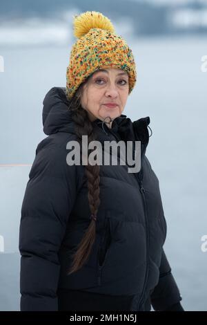 Gerardmer, Frankreich. 26. Januar 2023. Catherine Ringer nimmt am 26. Januar 2023 an der Jury Photocall während des 30. Gerardmer International Fantastic Film Festivals in Gerardmer, Frankreich, Teil. Foto: Aurore Marechal/ABACAPRESS.COM Kredit: Abaca Press/Alamy Live News Stockfoto
