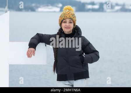 Gerardmer, Frankreich. 26. Januar 2023. Catherine Ringer nimmt am 26. Januar 2023 an der Jury Photocall während des 30. Gerardmer International Fantastic Film Festivals in Gerardmer, Frankreich, Teil. Foto: Aurore Marechal/ABACAPRESS.COM Kredit: Abaca Press/Alamy Live News Stockfoto