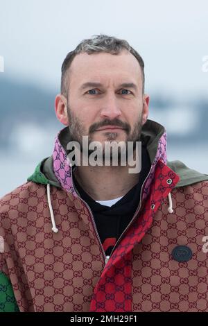Gerardmer, Frankreich. 26. Januar 2023. Sebastien Marnier nahm am 26. Januar 2023 an der Jury Photocall während des 30. Internationalen Gerardmer Fantastic Film Festivals in Gerardmer, Frankreich, Teil. Foto: Aurore Marechal/ABACAPRESS.COM Kredit: Abaca Press/Alamy Live News Stockfoto