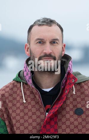 Gerardmer, Frankreich. 26. Januar 2023. Sebastien Marnier nahm am 26. Januar 2023 an der Jury Photocall während des 30. Internationalen Gerardmer Fantastic Film Festivals in Gerardmer, Frankreich, Teil. Foto: Aurore Marechal/ABACAPRESS.COM Kredit: Abaca Press/Alamy Live News Stockfoto