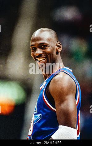 Michael Jordan, Chicago Bulls, 1993 NBA Allstar Game. Stockfoto