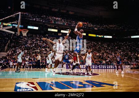 Michael Jordan, Chicago Bulls, 1993 NBA Allstar Game. Stockfoto