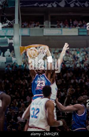 Michael Jordan, Chicago Bulls, 1993 NBA Allstar Game. Stockfoto