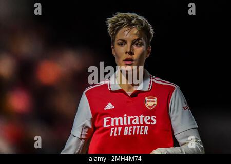 London, Großbritannien. 26. Januar 2023. Boreham Wood, England, Januar 26 2023: Lina Hurtig (17 Arsenal) beim Continental Cup zwischen Arsenal und Aston Villa im Meadow Park Stadium Boreham Wood England. (K Hodgson/SPP) Guthaben: SPP Sport Press Photo. Alamy Live News Stockfoto