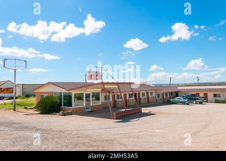 Klassisches Motel in La Mesa an der Route 66, USA Stockfoto