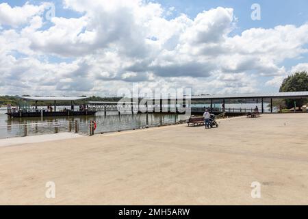 Sydney Olympic Park Pendlerfähre Anlegestelle auf dem Parramatta River, Sydney, NSW, Australien 2023 Stockfoto