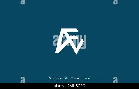 Buchstabenbuchstaben Initialen Monogramm-Logo VE , EV Stock Vektor