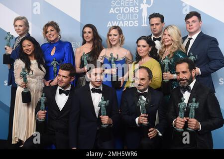 Jane Lynch, top from left, Caroline Aaron, Marin Hinkle, Rachel
