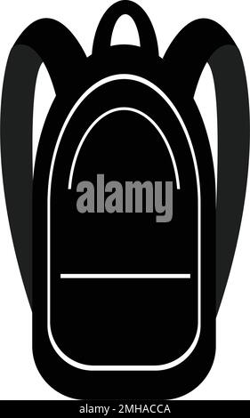 Schultasche mit Logo und Illustration Stock Vektor