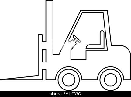 Gabelstapler-Logo-Belegung Stock Vektor