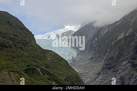 Hubschrauberrundflug über den Franz-Josef-Gletscher, Neuseeland Stockfoto