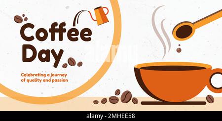 Kaffee Tag Banner Design Vektor Stock Vektor