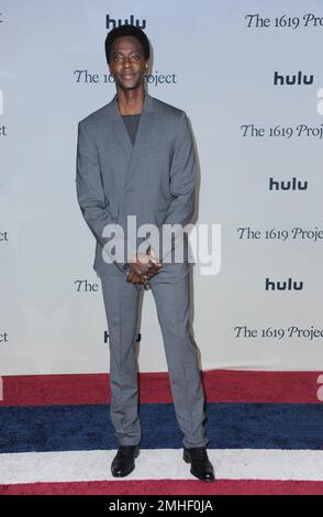 Los Angeles, Kalifornien. 26. Januar 2023. EDI Gathegi bei Ankunft für DAS Projekt Premiere 1619, Academy Museum of Motion Pictures, Los Angeles, CA 26. Januar 2023. Kredit: Elizabeth Goodenough/Everett Collection/Alamy Live News Stockfoto