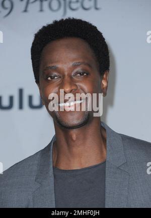 Los Angeles, Kalifornien. 26. Januar 2023. EDI Gathegi bei Ankunft für DAS Projekt Premiere 1619, Academy Museum of Motion Pictures, Los Angeles, CA 26. Januar 2023. Kredit: Elizabeth Goodenough/Everett Collection/Alamy Live News Stockfoto