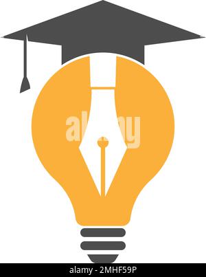 Lampensymbol Logo-Design-Illustration Stock Vektor