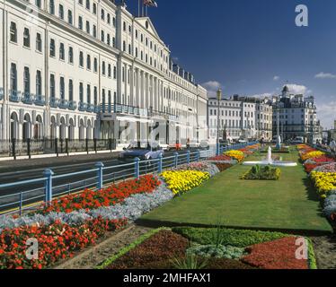 1990 HISTORISCHE TEPPICHGÄRTEN PROMENADENGÄRTEN EASTBOURNE EAST SUSSEX ENGLAND UK Stockfoto