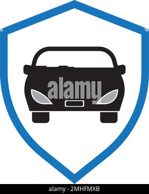 Car Insurance Icon.Vektordarstellung Logo-Design. Stock Vektor