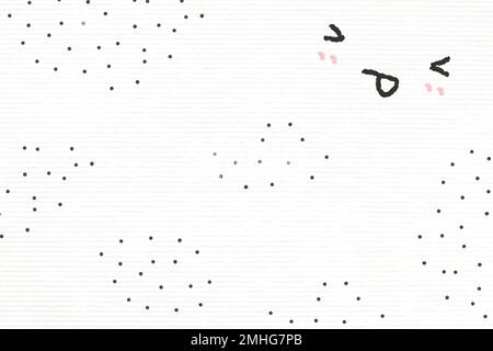 Niedliche Emoticons Hintergrund Vektor ragen Zunge aus in Doodle-Stil Stock Vektor