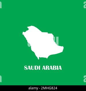 Kartensymbol Saudi-Arabien. vektordarstellung Symboldesign. Stock Vektor