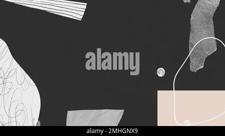 Abstrakt handgezeichneter Scribble-Strich und Textur-Hintergrund-Vektor Stock Vektor