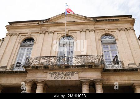 Montpellier , occitanie France - 01 14 2022 : Chambre de Commerce et d'Industrie CCI französische Industrie- und Handelskammer in Montpellier c Stockfoto