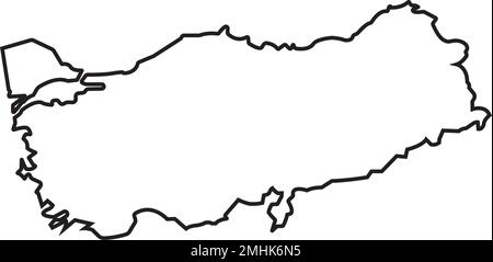 Kartensymbol Türkei. vektordarstellung Symboldesign. Stock Vektor