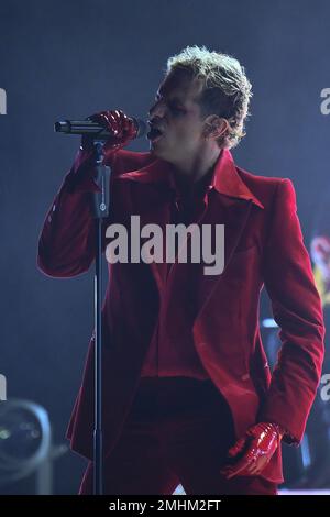 Rom, Italien. 26. Januar 2023. Achille Lauro bei The Unplugged Live in Theatern am 26. Januar 2023 im Auditorium Parco della Musica in Rom, Italien. Kredit: Unabhängige Fotoagentur/Alamy Live News Stockfoto