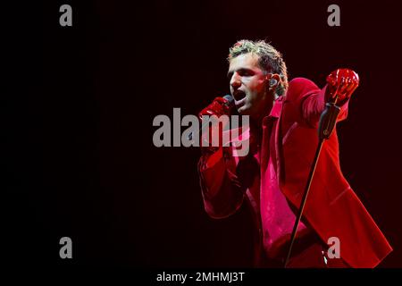 Rom, Italien. 26. Januar 2023. Achille Lauro bei The Unplugged Live in Theatern am 26. Januar 2023 im Auditorium Parco della Musica in Rom, Italien. Kredit: Unabhängige Fotoagentur/Alamy Live News Stockfoto
