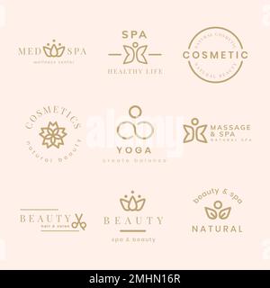 Beauty Spa Logo, kreatives modernes Design Vektor-Set Stock Vektor