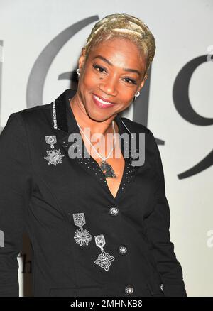 Los Angeles, Kalifornien, USA. 26. Januar 2023. Tiffany Haddish nimmt am 26. Januar 2023 im Academy Museum of Motion Pictures in Los Angeles, Kalifornien, am Los Angeles Red Carpet Premiere Event für Hulus „The 1619 Project“ Teil. Kredit: Jeffrey Mayer/Jtm Photos/Media Punch/Alamy Live News Stockfoto