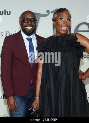 LOS ANGELES, CA - 26. JANUAR: Jason Reid, Joy-Ann Reid, auf der Premiere von Hulus „The 1619 Project“ im Academy Museum of Motion Pictures in Los Angeles, Kalifornien, am 26. Januar 2023. Kredit: Faye Sadou/MediaPunch Stockfoto