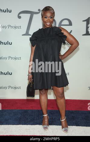 LOS ANGELES, CA - 26. JANUAR: Joy-Ann Reid auf der Premiere von Hulus „The 1619 Project“ im Academy Museum of Motion Pictures in Los Angeles, Kalifornien, am 26. Januar 2023. Kredit: Faye Sadou/MediaPunch Stockfoto