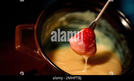 Fondue Restaurant in Gramado City - Brasilien Stockfoto