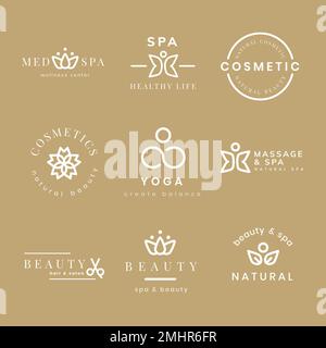 Beauty Spa Logo, kreatives modernes Design Vektor-Set Stock Vektor