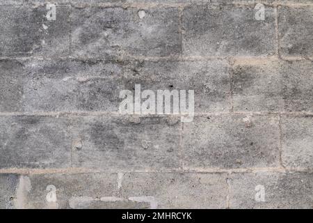 Wand Stein grau Ziegel Haus Ziegel Hintergrund Brise blockiert Tapetenstruktur Stockfoto