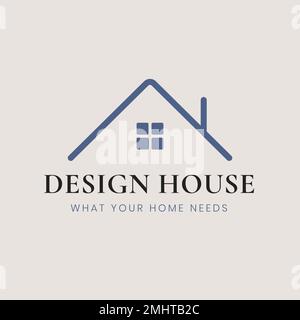 Haus Logo Vorlage Vektor, Innenarchitektur Geschäft Stock Vektor
