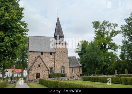 Kirche in Hossmo, Gemeinde Växjö, Kreis Kronoberg, Schweden Stockfoto