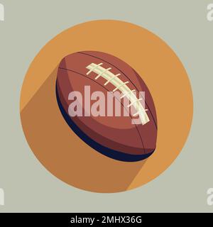 Vektordarstellung des Rugby-Football-Balls Stock Vektor